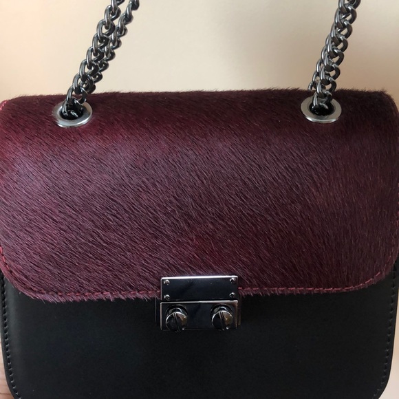 Leather fur bag - Picture 2 of 2